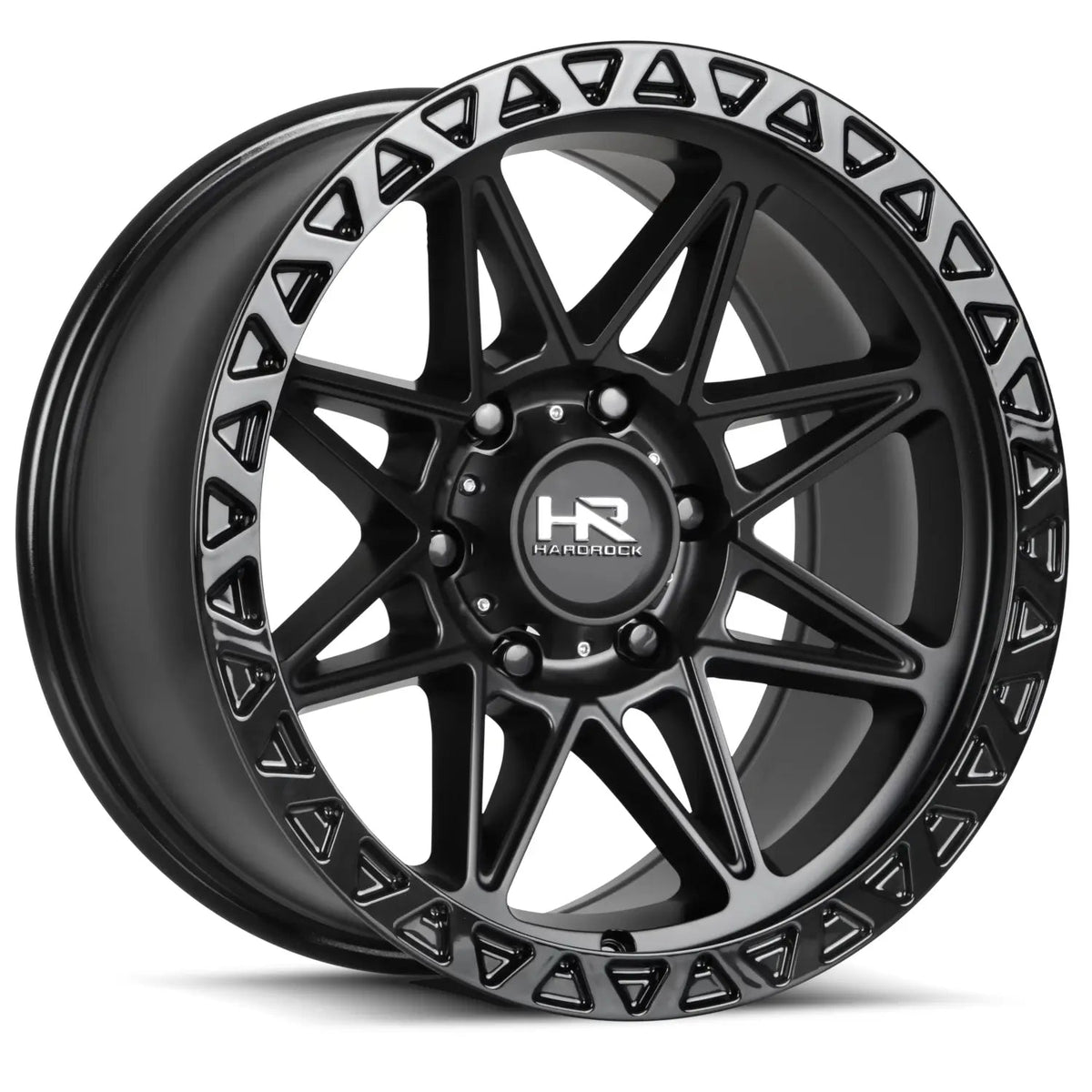 Hardrock Offroad H109 20x10 -19mm Matte Black with Black Beadlocks
