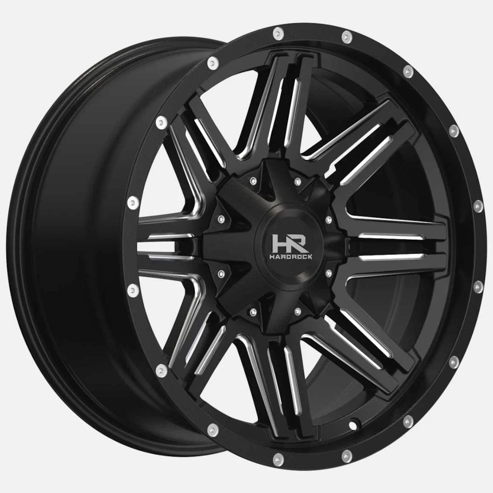 Hardrock Warrior Black Milled Wheel