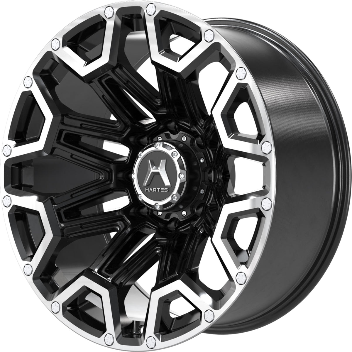 Hartes Metal Offroad Blaze Black Machined Wheel