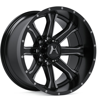 Hartes Metal Offroad Strike Black Machined Wheel