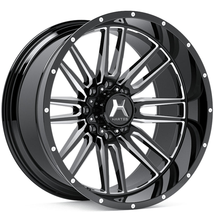 Hartes Metal Offroad Whipsaw Black Milled Wheel