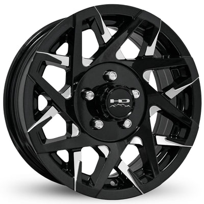 HD Canyon Trailer Black Milled Wheel
