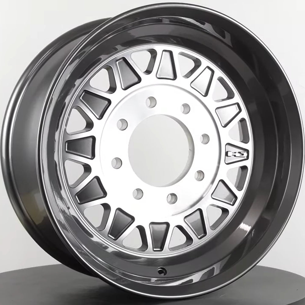 HD HDT Trailer Gunmetal Machined Wheel