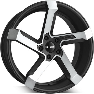 HD Kink Black Machined Wheel