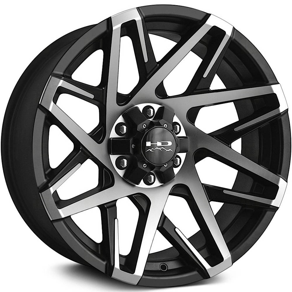 HD Offroad Canyon Black Machined Wheel