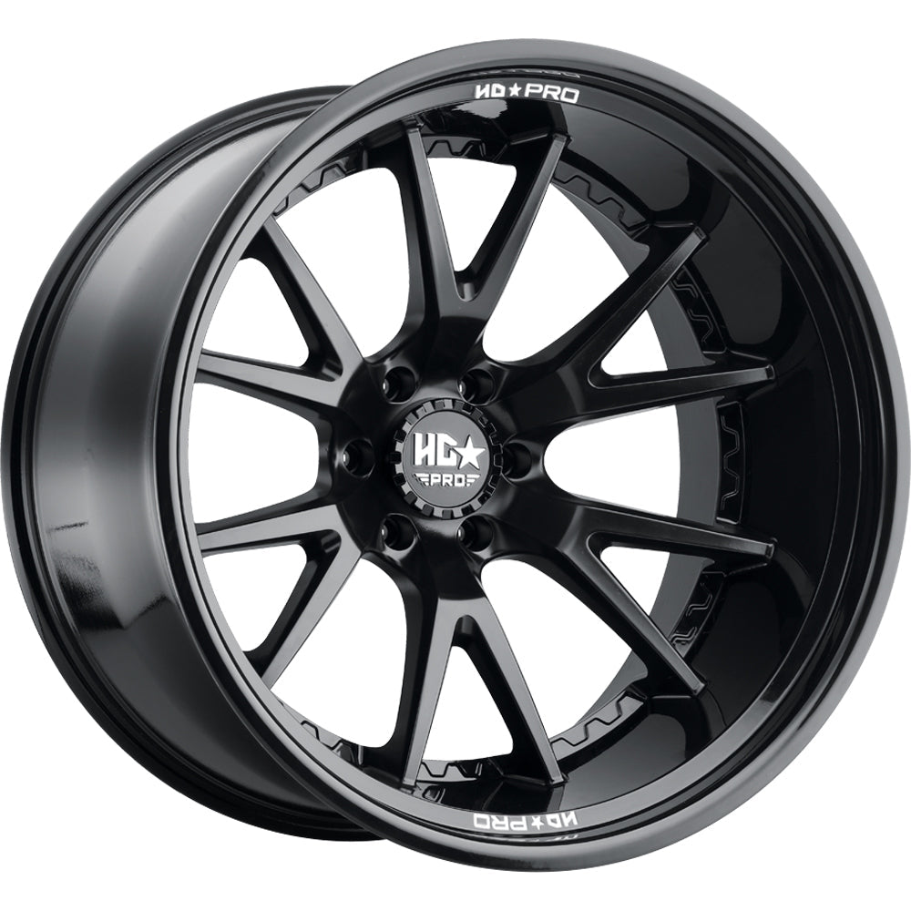 HD-PRO LHD PRO 1 17x11 -33mm Matte Black with Gloss Black Lip
