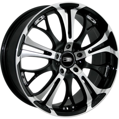 HD Spinout Machined Black wheel