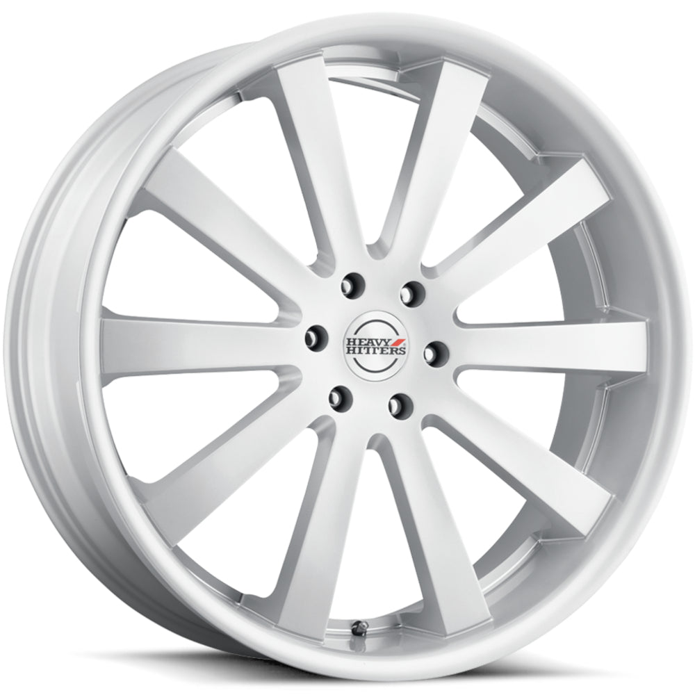 Heavy Hitters HH10 Silver Milled Wheel