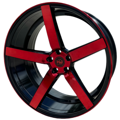 Hemi Wheels HM05 Black Red wheel