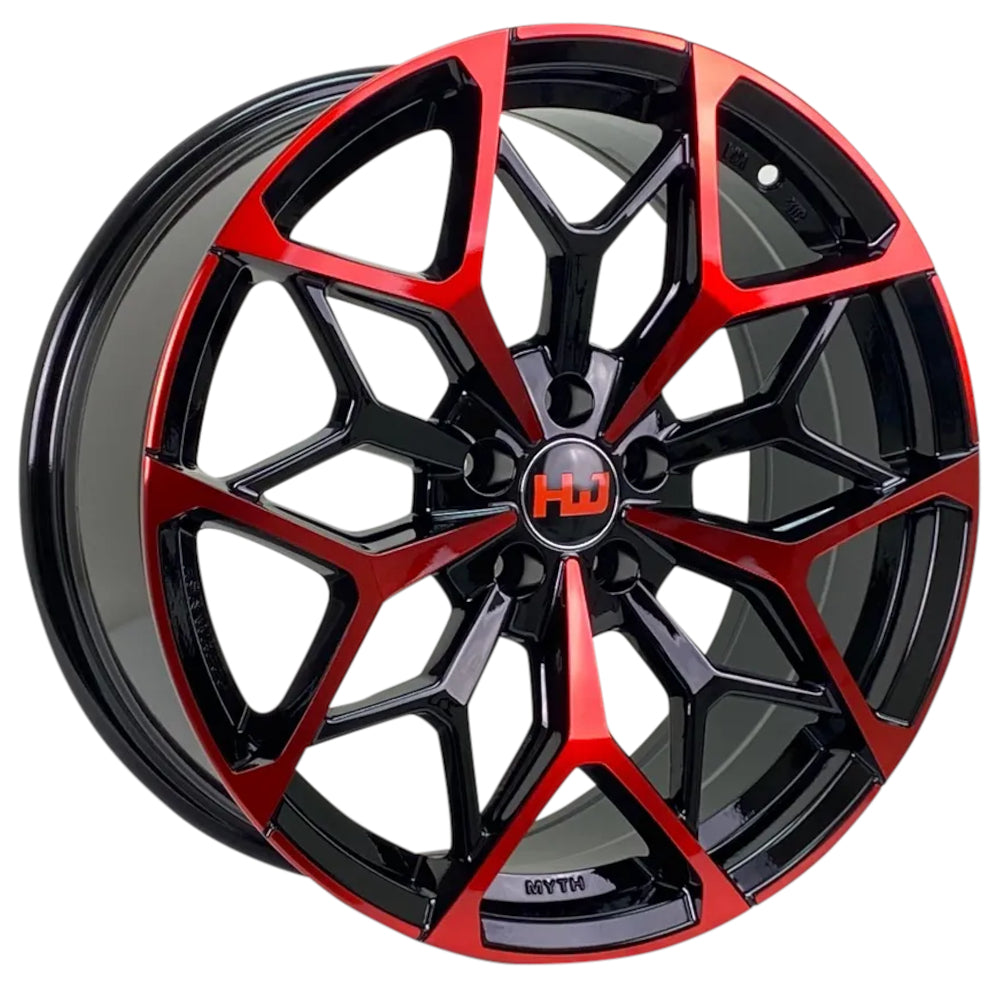 Hemi Wheels HM1 Black Red Wheel
