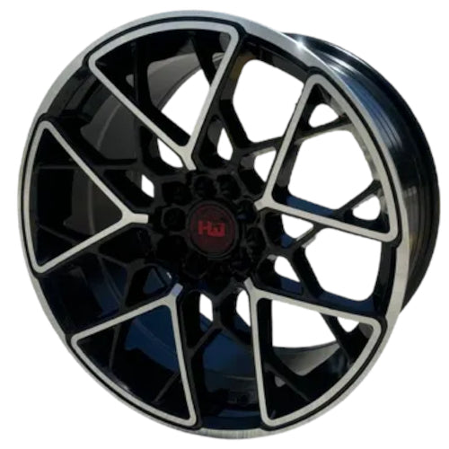 Hemi Wheels HM12 Black Machined Wheel