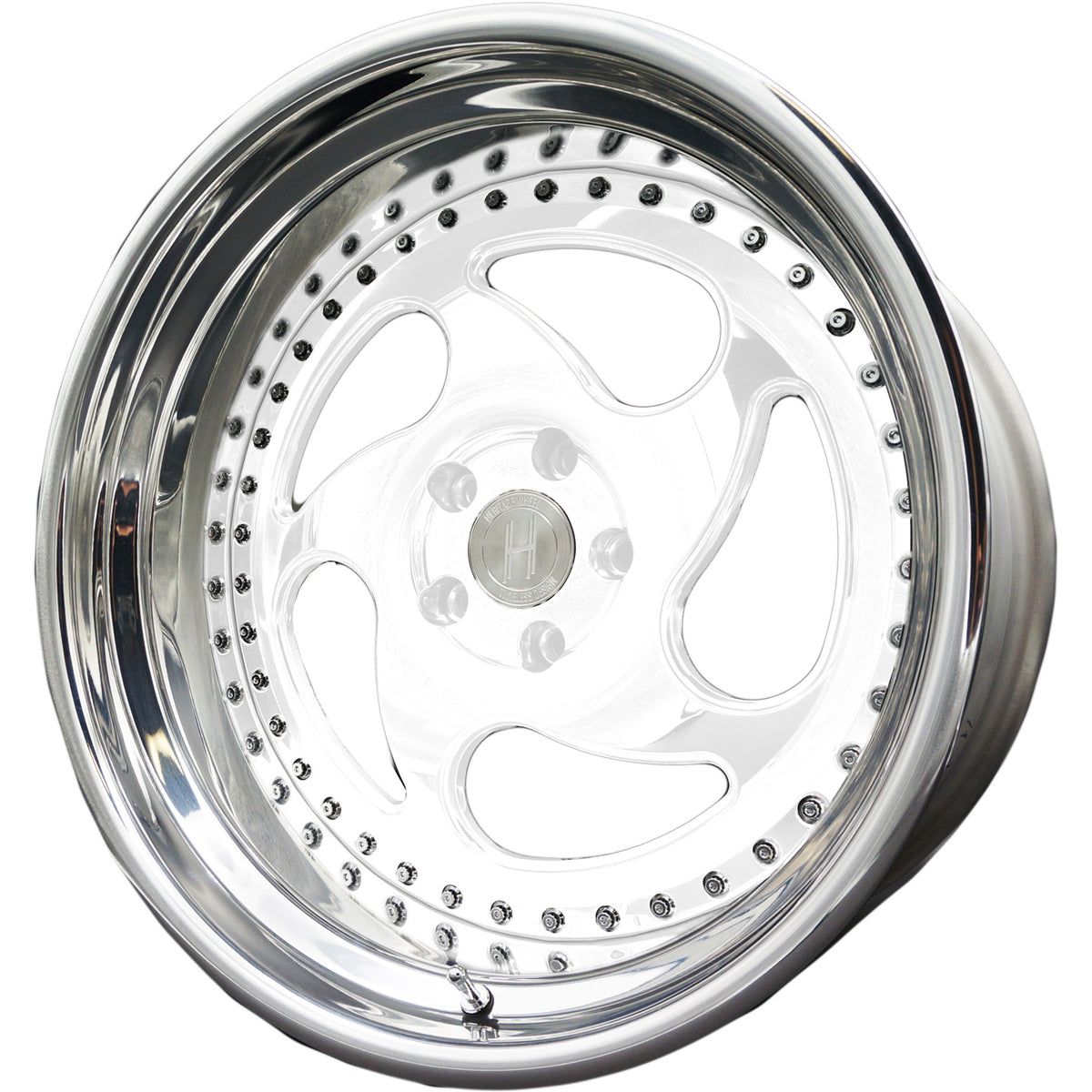 Heritage Avus White Polished Wheel