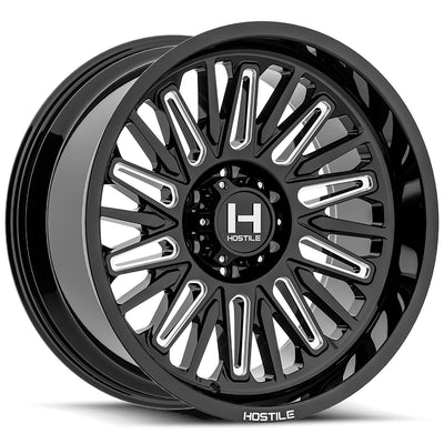 Hostile Rampage Black Milled Wheel
