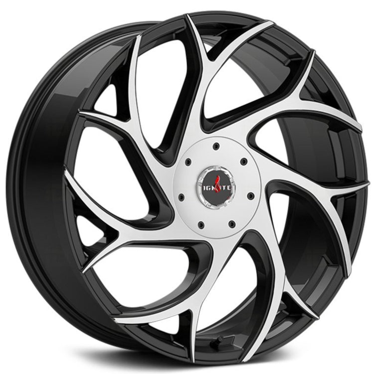 Ignite Inferno Black Machined Wheel