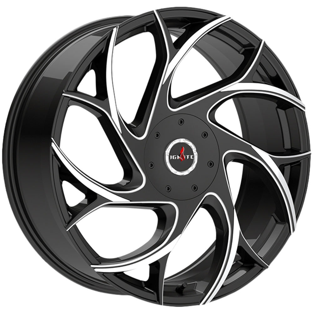 Ignite Inferno Black Milled Wheel