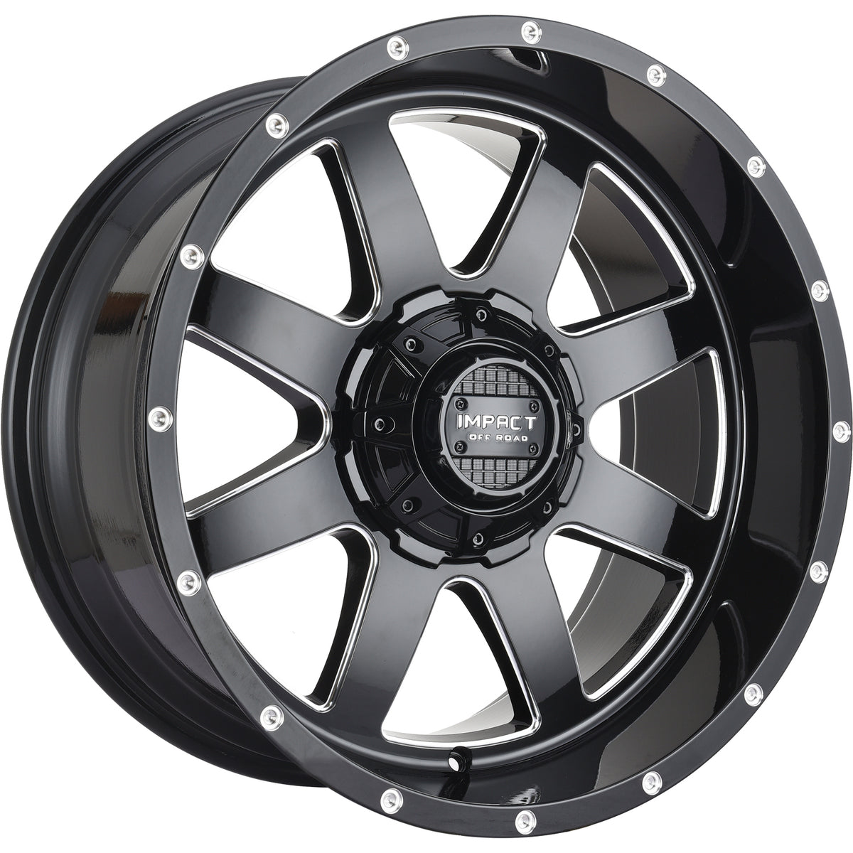 Impact Offroad 804 Black Milled Wheel