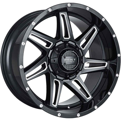 Impact Offroad 820 Black Milled Wheel