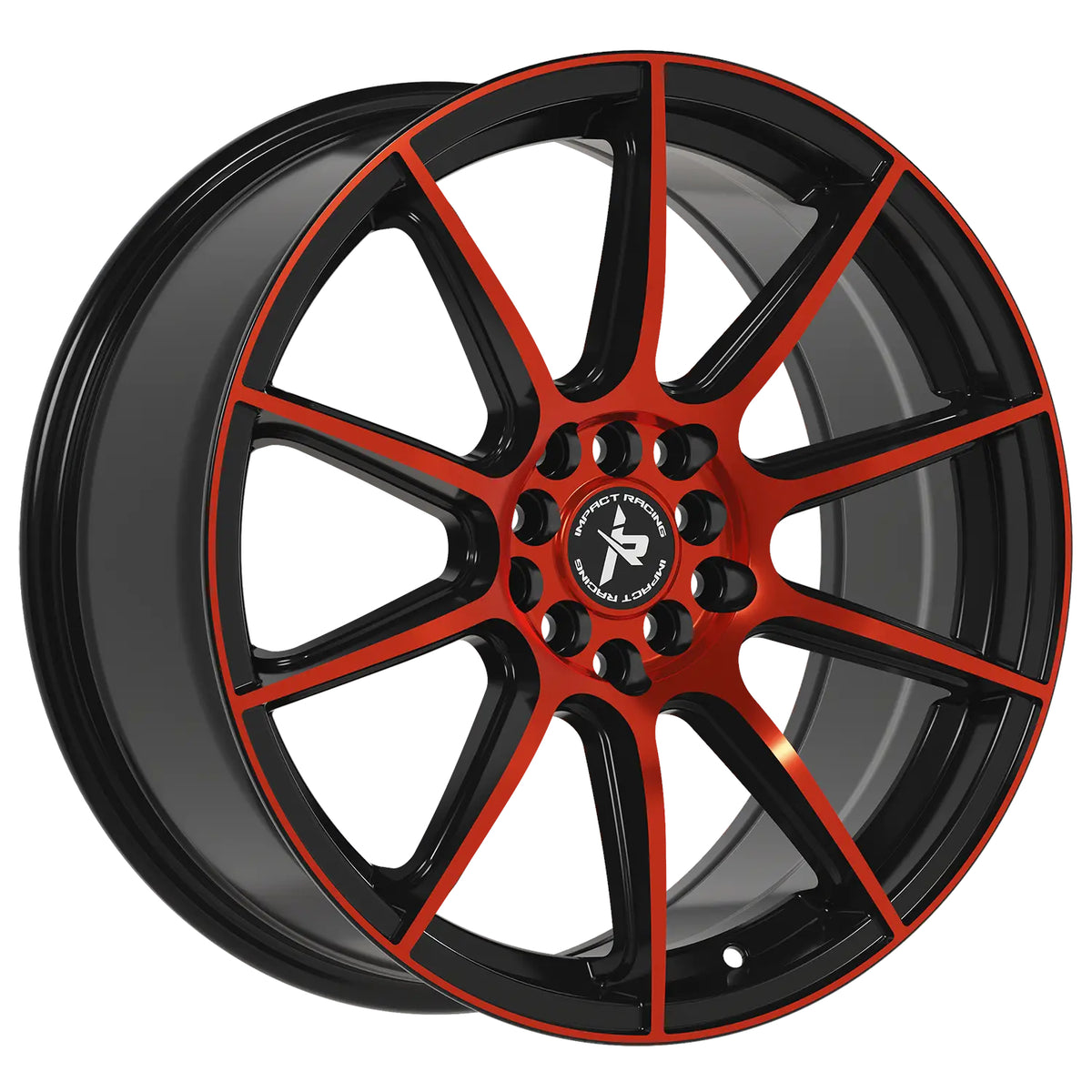 Impact Racing 502 Black Red Machined Wheel