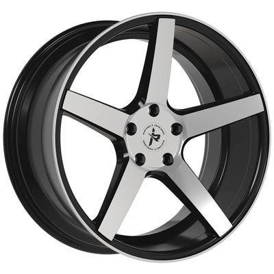 Impact Racing 504 Black Machined Wheel