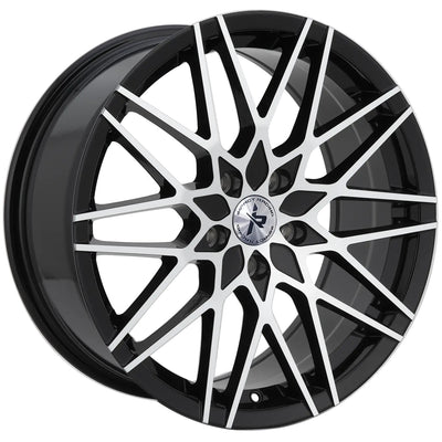 Impact Racing 507 Black Machined Wheel