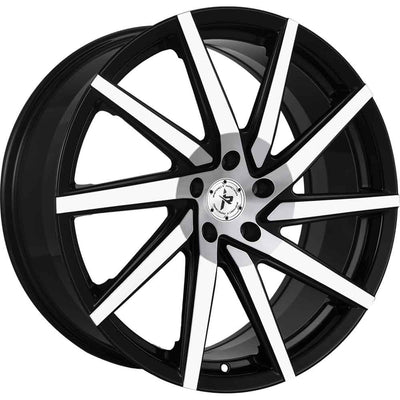Impact Racing 601 Black Machined Wheel