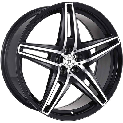 Impact Racing 604 Black Machined Wheel