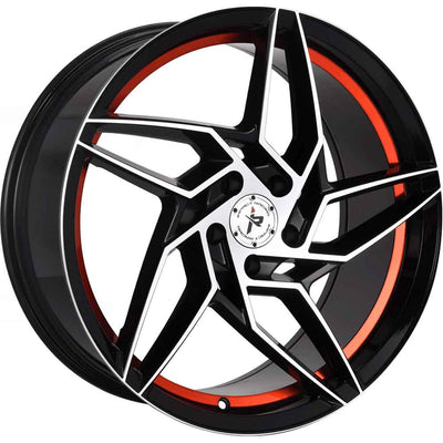 Impact Racing 605 Black Machined Wheel