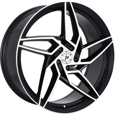 Impact Racing 605 Black Machined Wheel