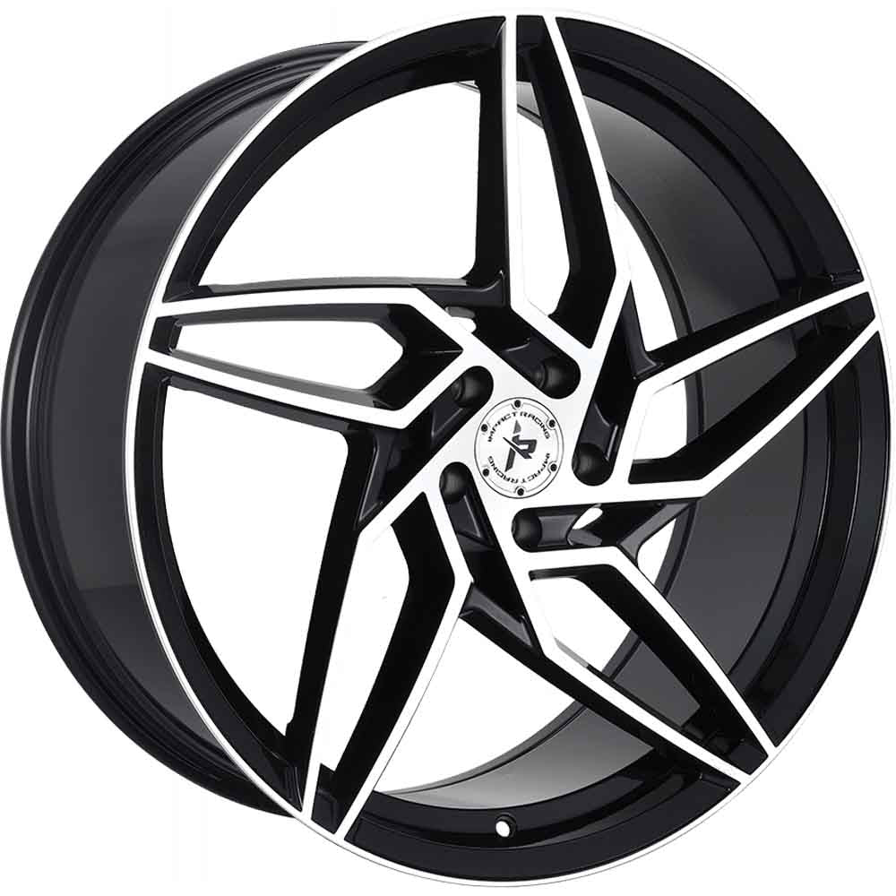 Impact Racing 605 Black Machined Wheel