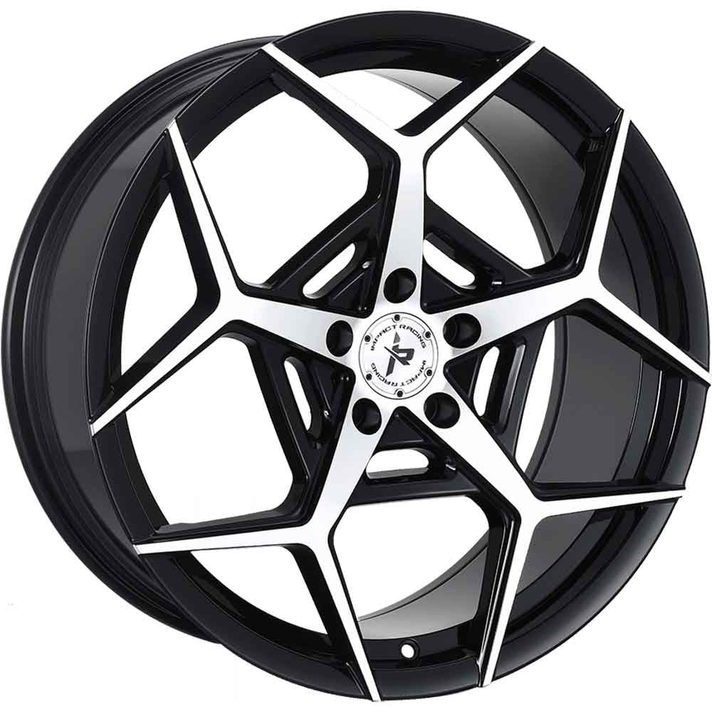 Impact Racing 607 Black Machined Wheel
