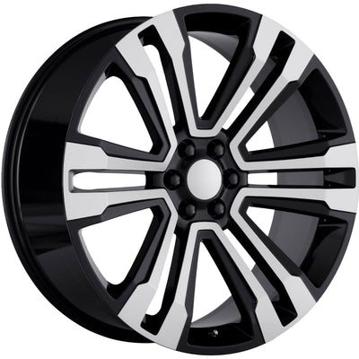 Impact Replicas Escalade Black Machined Wheel