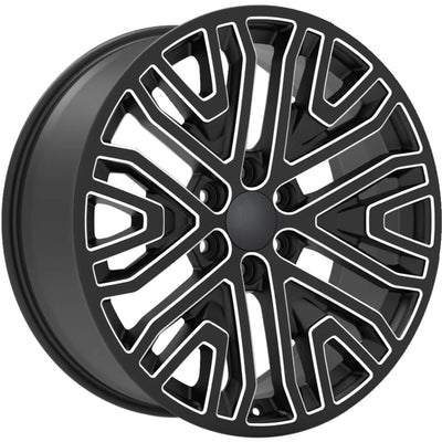 Impact Replicas Silverado Mesh Black Milled Wheel