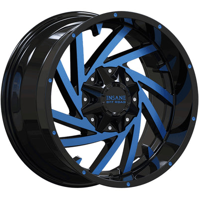 Insane Offroad IO-13 Black Blue Machined Wheel