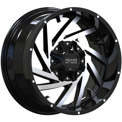Insane Offroad IO-13 Black Machined Wheel