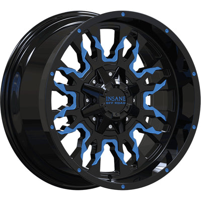 Insane Offroad IO-14 Black Blue Milled Wheel
