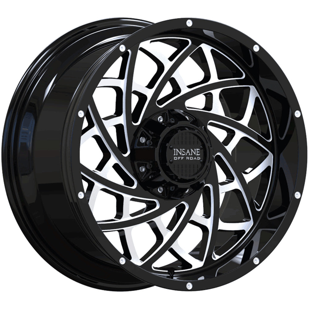 Insane Offroad IO-18 Black Milled Wheel