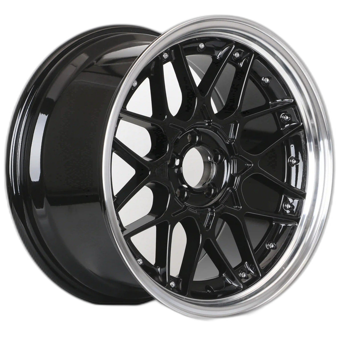IPW W025 Black Machined Wheel