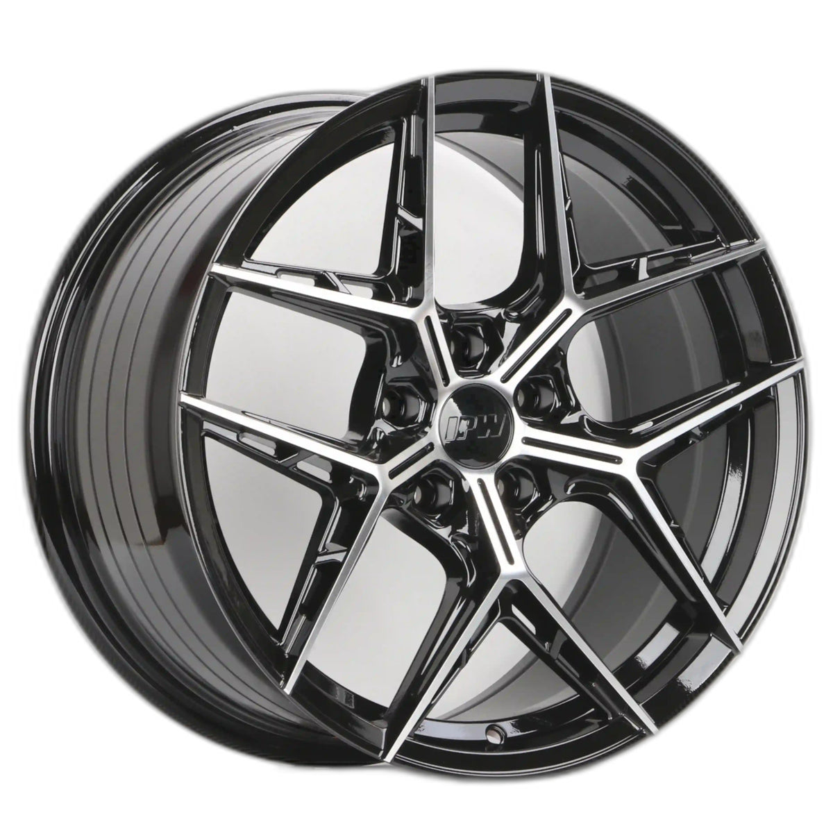 IPW W032 Black Machined Wheel