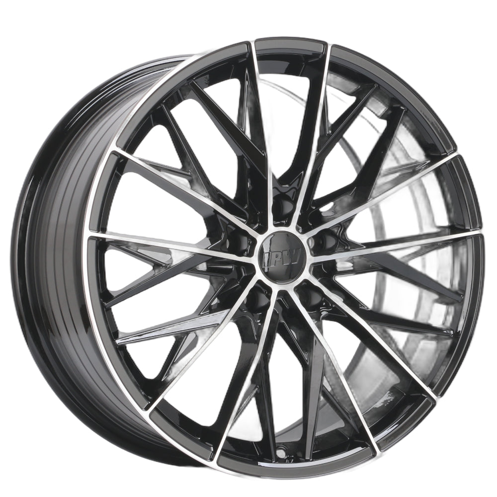 IPW W038 Black Machined Wheel