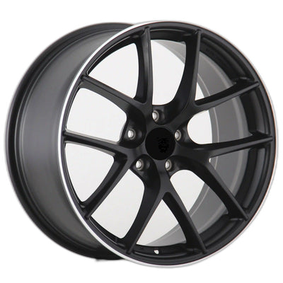 IPW W054 Black Machined Wheel
