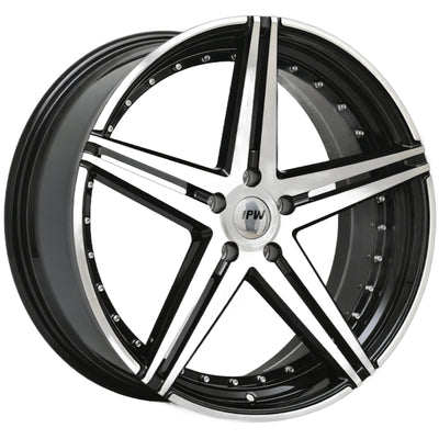 IPW W1006 Black Machined Wheel