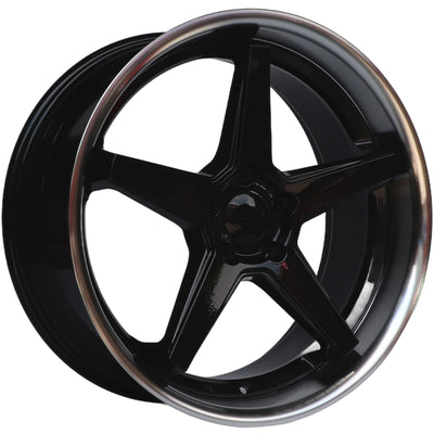 IPW W1501 Black Machined Wheel