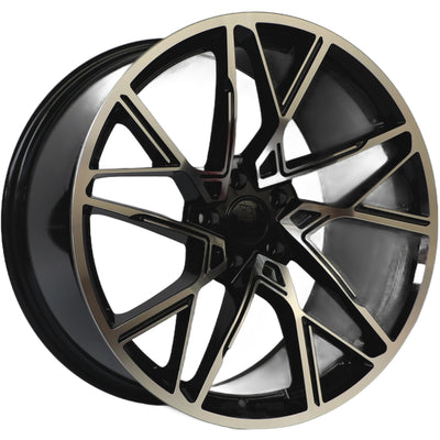 IPW W1507 Black Machined Wheel