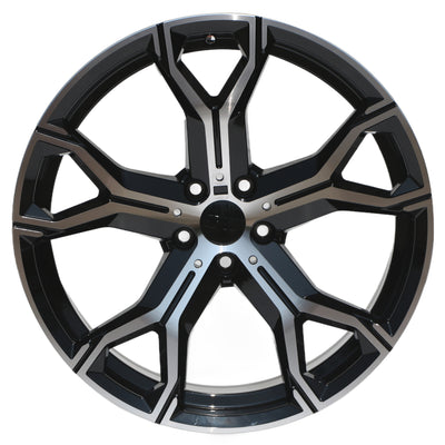 IPW W702 Black Machined Wheel