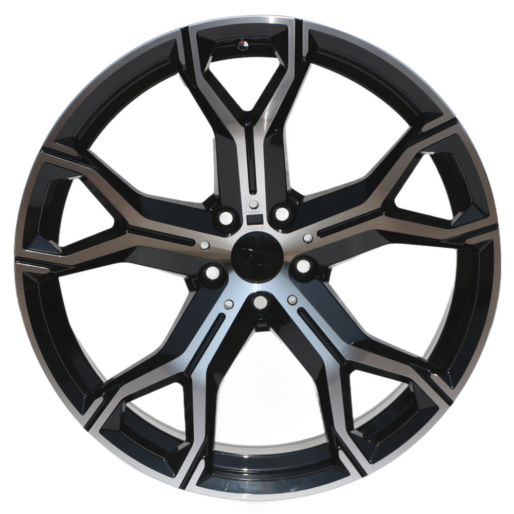 IPW W702 Black Machined Wheel