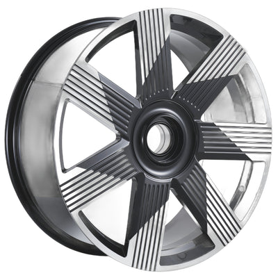 IPW W755L Black Machined Wheel