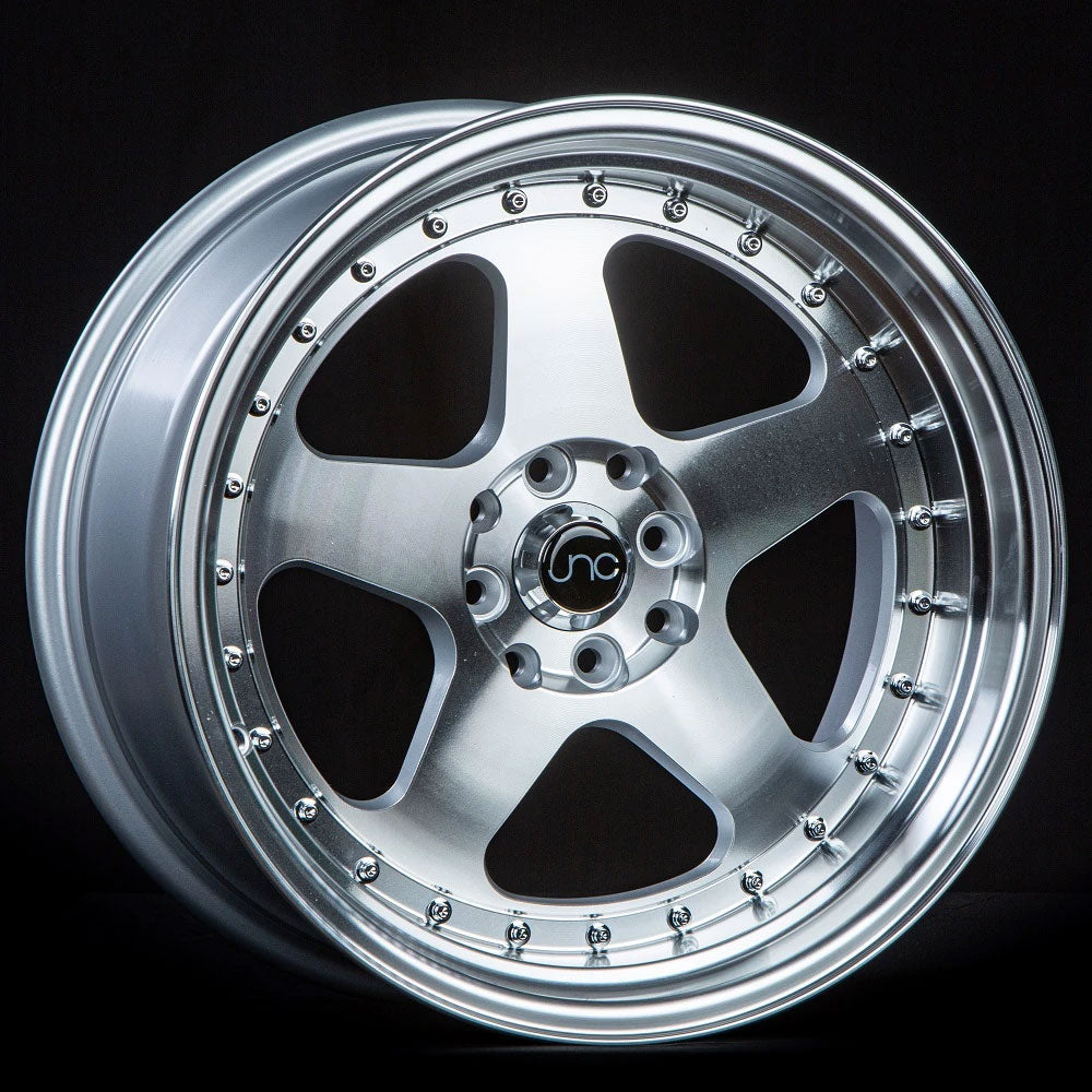 JNC JNC010 17x8 +20mm Silver with Machined Spokes