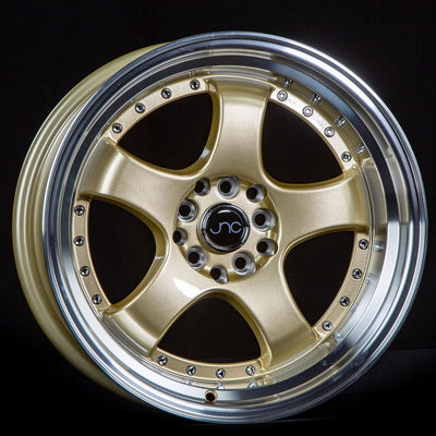 JNC JNC017 19x10.5 +25mm Gold with Machined Edge