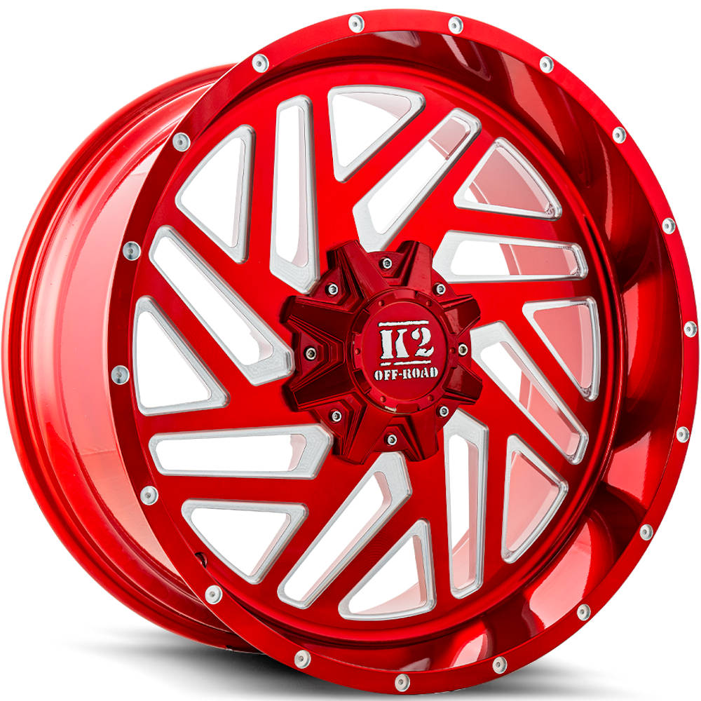 K2 Offroad Rampage Red Milled Wheel
