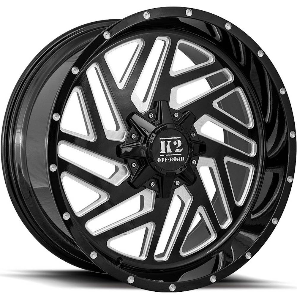 K2 Offroad Rampage Black Milled Wheel